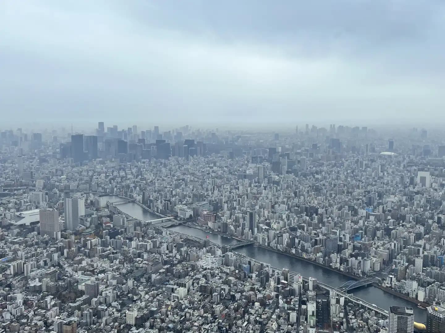 Panoramisch uitzicht vanuit de Tokyo Skytree